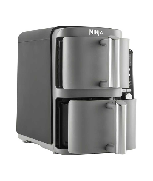 NINJA Double Stack XL Air Fryer, SL400EU, Power 2470 W, Capacity 9.5 L, Black/Grey