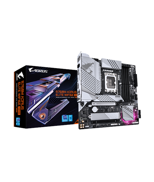 Gigabyte B760M AORUS ELITE WIFI6E GEN5, Processor family Intel, Processor socket LGA1700, DDR5, Supported hard disk drive