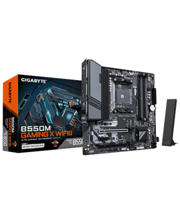 Gigabyte B550M GAMING X WIFI6, Processor family AMD, Processor socket AM4, DDR4 DIMM, Supported hard disk drive interfaces