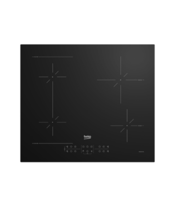 Beko HII64200SFMT, Induction, Width 59cm, 4 cooking zones, Touch control, Black | BEKO