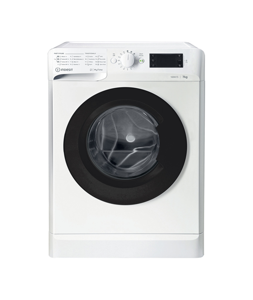 INDESIT, Washing machine, MTWE 71252 WK EE, Energy efficiency class E, Front loading, Washing capacity 7 kg, 1200 RPM, Depth