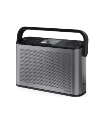 Sharp OSAKA Stereo Portable Digital Radio, DR-P540(GY), USB port, Bluetooth, FM radio, Wireless connection