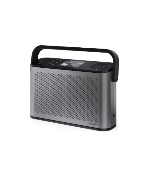 Sharp OSAKA Stereo Portable Digital Radio, DR-P540(GY), USB port, Bluetooth, FM radio, Wireless connection