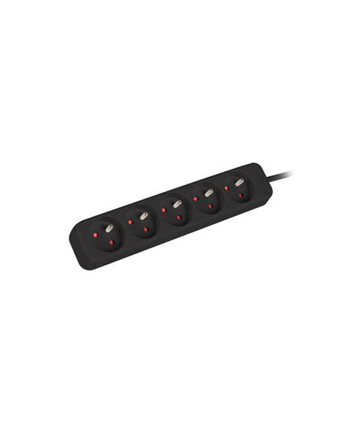 Power strip outlets for UPS system, 1m | PS0-05E-0100-IEC-BK | Sockets quantity 5