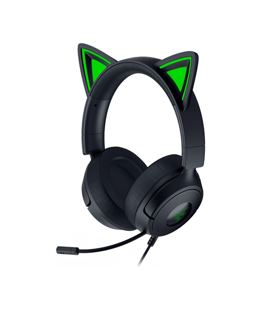 Mänguri peakomplekt Razer, Kraken Kitty V3 X, Wired, Over-Ear, Microphone, Black