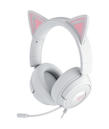Razer Gaming Headset, Kraken Kitty V3 X, Wired, Over-Ear, Microphone, White