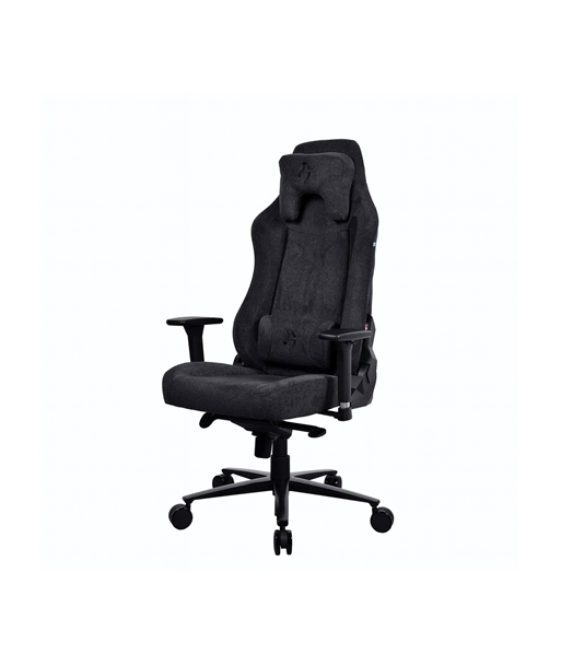 Arozzi Soft Fabric/Metal/Aluminium, Gaming Chair, Vernazza Soft Fabric, Pure Black