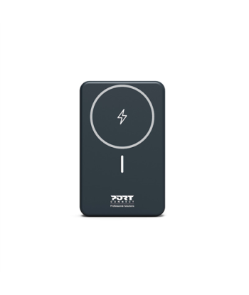 PORT CONNECT, USB-C external battery PD, Wireless Qi2, 10000 mAh, Blue