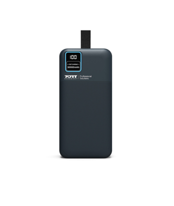 PORT CONNECT External USB-C battery integrated lamp | 30000 mAh | Blue