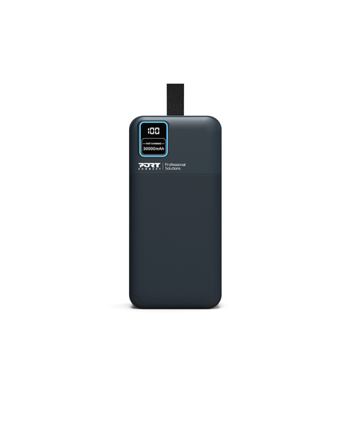 PORT CONNECT External USB-C battery integrated lamp | 30000 mAh | Blue