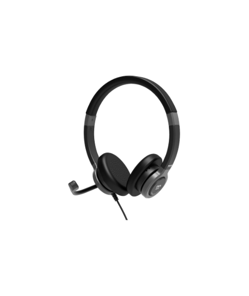 PORT CONNECT, Stereo USB Headphone PRO ON'R 300, Wired, On-ear, Noise canceling, Black