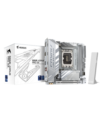 Gigabyte B860I AORUS PRO ICE, Processor family Intel, Processor socket LGA1851, DDR5, Supported hard disk drive interfaces