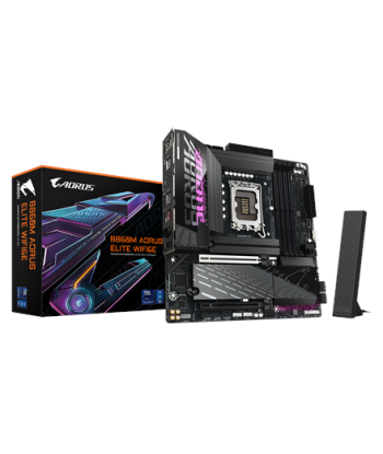 Gigabyte B860M AORUS ELITE WIFI6E, Processor family Intel, Processor socket LGA1851, DDR5, Supported hard disk drive