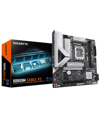 Gigabyte B860M EAGLE V2, Processor family Intel, Processor socket LGA1851, DDR5, Supported hard disk drive interfaces SATA, M