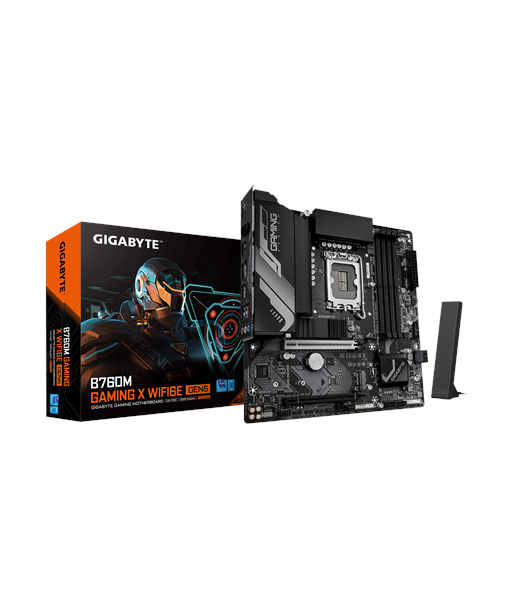 Gigabyte B760M GAMING X WIFI6E GEN5, Processor family Intel, Processor socket LGA1700, DDR5, Supported hard disk drive