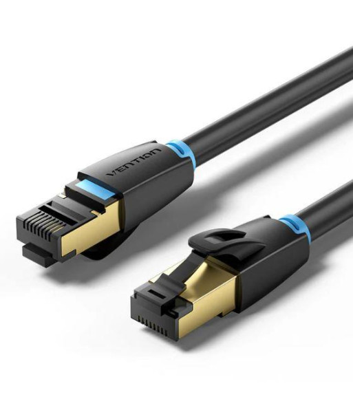 PATCH CABLE CAT.8 SFTP/0.5M BLACK IKABD VENTION