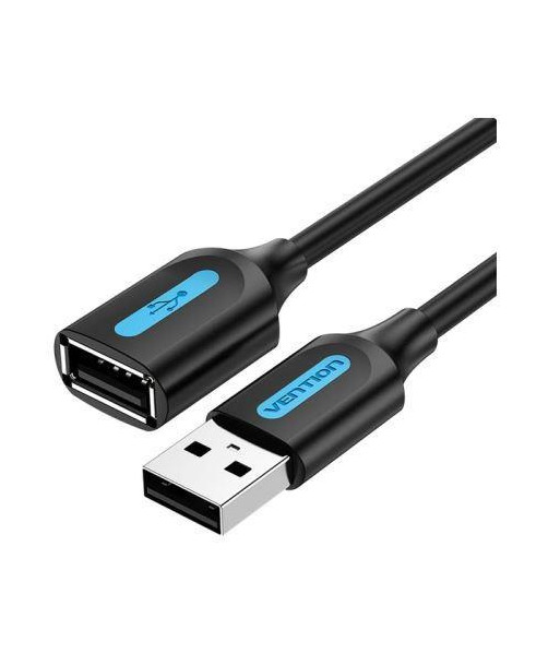 CABLE USB2.0 MALE TO FEMALE/5M BLACK CBIBJ VENTION
