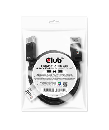 CABLE DP TO DP 2M/M/M CAC-2068 CLUB3D