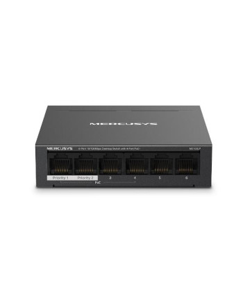 Switch MERCUSYS Desktop/pedestal 6x10Base-T / 100Base-TX PoE+ ports 4 MS106LP