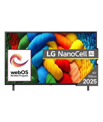 TV Set LG 43" 4K Ultra HD 3840 x 2160 pixels Flat 16:9 LED 43NANO80A3B