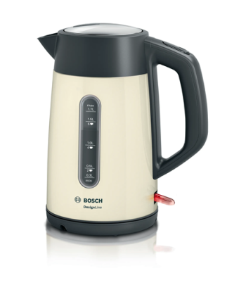 Bosch, Kettle, TWK4P437, Electric, 2400 W, 1.7 L, Stainless steel, Beige
