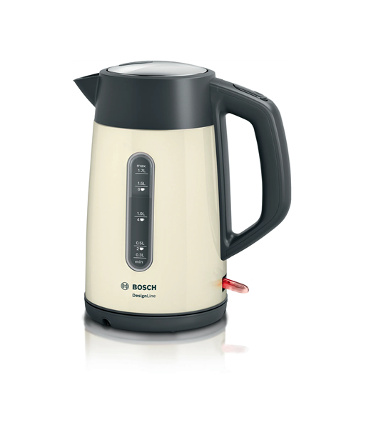 Bosch, Kettle, TWK4P437, Electric, 2400 W, 1.7 L, Stainless steel, Beige