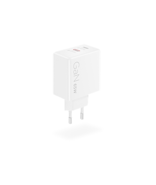 Lenovo Dual USB-C 65W GaN Charger, USB-C, 65 W, Charger