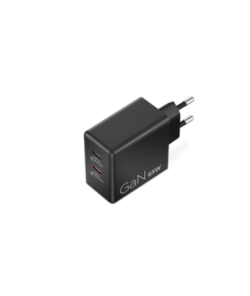 Lenovo Dual USB-C 65W GaN Charger, USB-C, 65 W, Charger