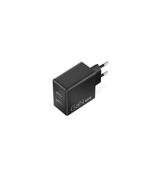 Lenovo Dual USB-C 65W GaN Charger, USB-C, 65 W, Charger