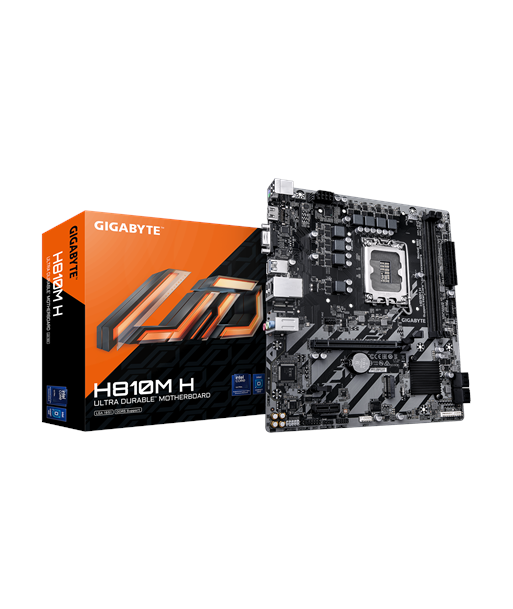 Gigabyte H810M H, Processor family Intel, Processor socket LGA1851, DDR5, Supported hard disk drive interfaces SATA, M.2