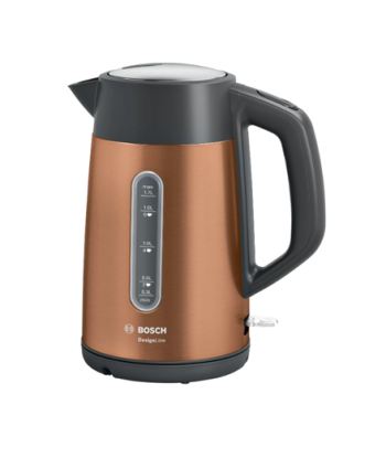 Veekeetja Bosch, TWK4P439, Electric, 2400 W, 1.7 L, Stainless steel, 360° rotational base, Copper