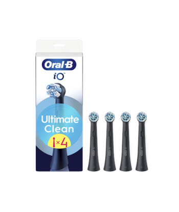 Oral-B, iO UltimateClean, Heads, For adults, Number of brush heads included 4, Black