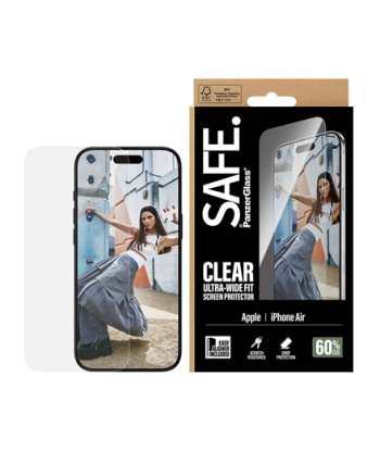 PanzerGlass Screen protector, Apple, iPhone Air, Glass, Transparent, Ultra-Wide Fit w. EasyAligner