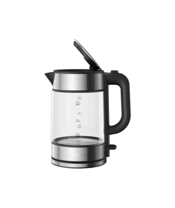 Veekeetja Xiaomi Electric Glass EU Electric, 2200 W, 1.7 L, Glass, 360° rotational base, Black/Stainless Steel