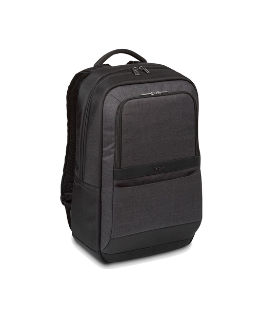 Targus CitySmart Essential, Fits up to size 12.5-15.6", Laptop Backpack, Black/Grey, Shoulder strap