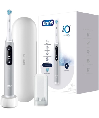 Oral-B Electric Toothbrush, iO6s, Rechargeable, For adults, Number of brush heads included 2, Number of teeth brushing modes 5