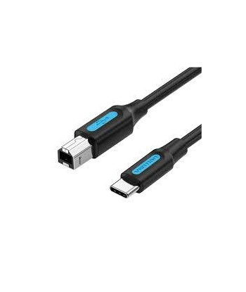 CABLE USB-C TO USB 2.0B/2M BLACK CQUBH VENTION