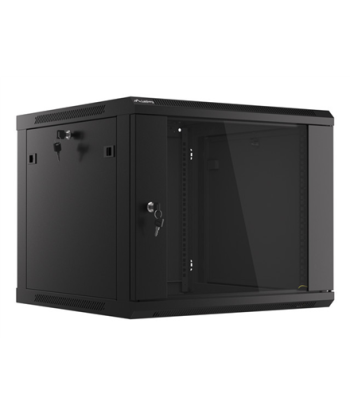 Lanberg, Rack cabinet 19" wall-mount 9U/600x600 (flat pack) V2, WF01-6609-10B, Black