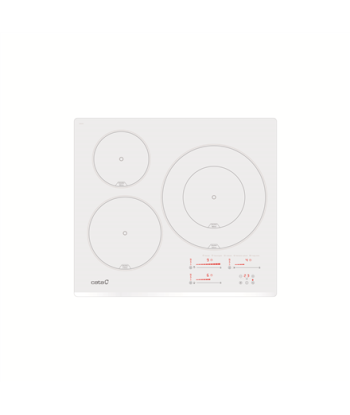 CATA Hob, INSB 6030 WH, Induction, Number of burners/cooking zones 3, Slider touch, White