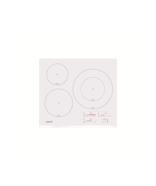 CATA Hob, INSB 6030 WH, Induction, Number of burners/cooking zones 3, Slider touch, White