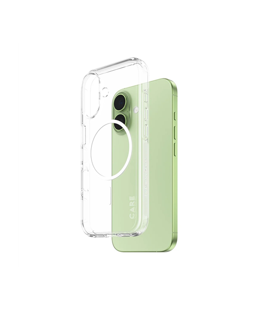 PanzerGlass Flagship Case, Back cover, Apple, iPhone 17, Recycled plastic, Transparent, Urban Explorer w. White MagSafe