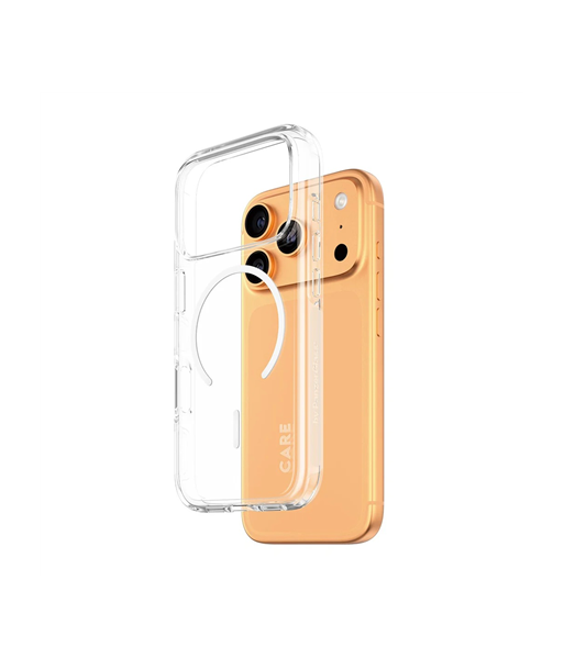 PanzerGlass Flagship Case, Back cover, Apple, iPhone 17 Pro, Recycled plastic, Transparent, Urban Explorer w. White MagSafe