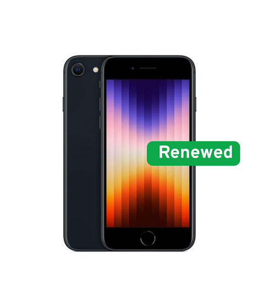 Apple Renew Grade B, iPhone SE (2nd Gen, 2020), Black, 4.7", Retina HD, A13 Bionic, 3 GB, 256 GB, iOS