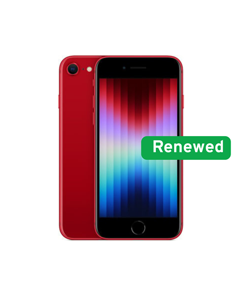 Apple Renew Grade B, iPhone SE (3rd Gen, 2022), Red, 4.7", Retina HD, A15 Bionic, 4 GB, 128 GB, iOS