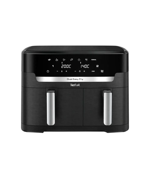 Kuumaõhufritüür TEFAL, EY942HE0 Easy Fry Dual XXL, Power 2700 W, Capacity 11 L, Black