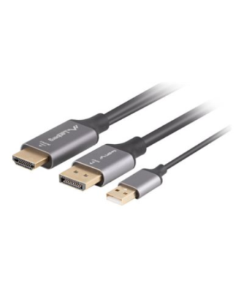 Lanberg HDMI(M)--Displayport(M) cable 1.8m 4K, Black