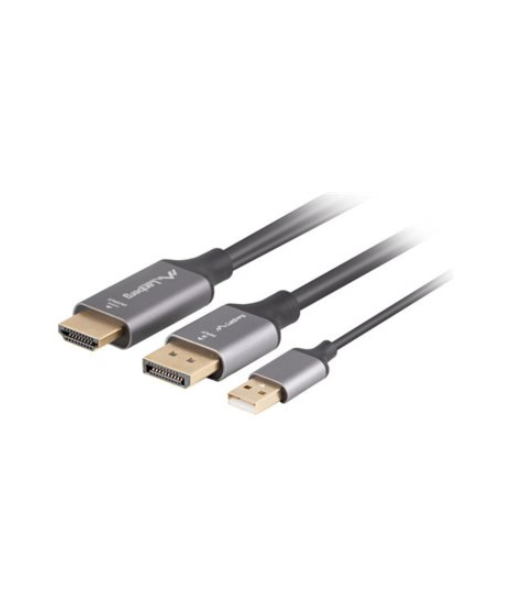 Lanberg HDMI(M)--Displayport(M) cable 1.8m 4K, Black