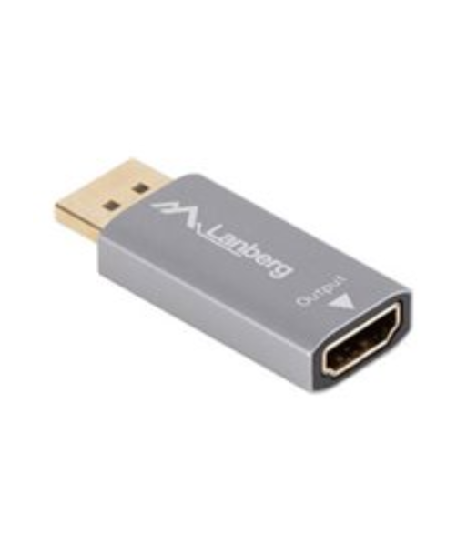 Lanberg Displayport (M)--HDMI(F) Adapter 4K, Silver