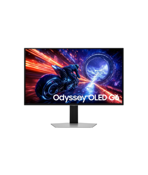Samsung LS27FG602SUXEN, 27", OLED, QHD, 16:9, 500 Hz, 0.03 ms, 2560 x 1440 pixels, 300 cd/m², HDMI ports quantity 2, Silver