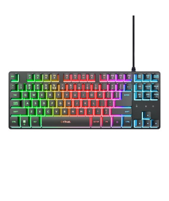 Trust GXT 833 Thado TKL Gaming Keyboard, USB, US Layout, Black